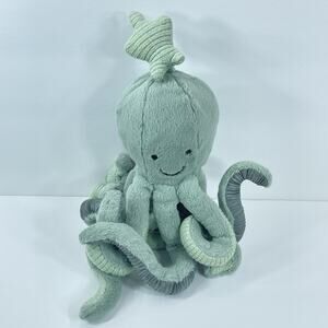 Jellycat Odell Octopus Plush Star Odyssey Green Gray Crinkle Rattle Toy Lovey